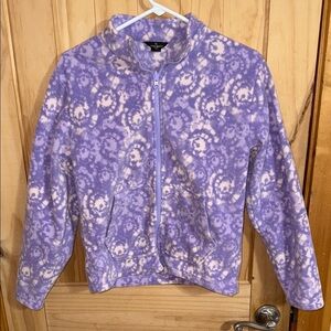 Eddie Bauer Purple Patterned Kids Jacket